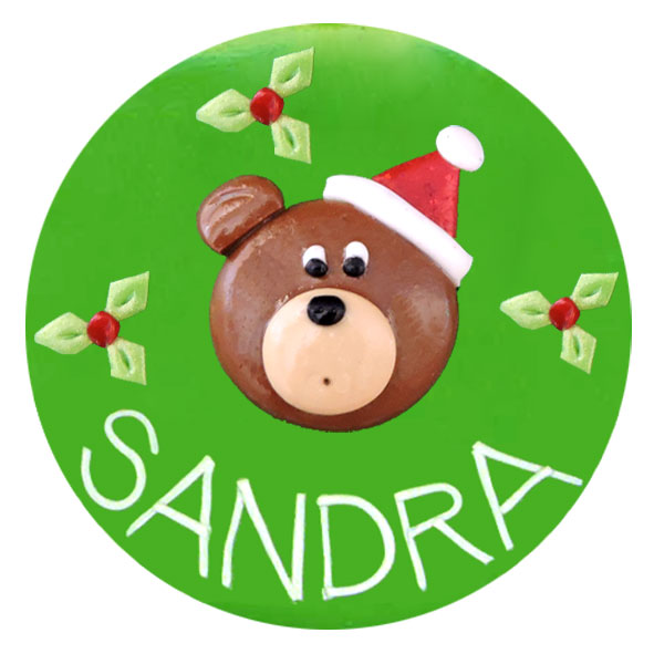 Christmas Teddy - Christmas Badge