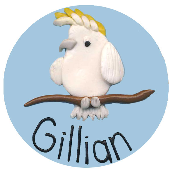 Cockatoo - Animal Badge