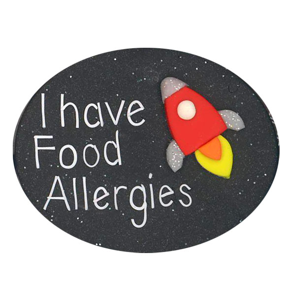 Food Allergies Rocket - Allergy Alert Badge