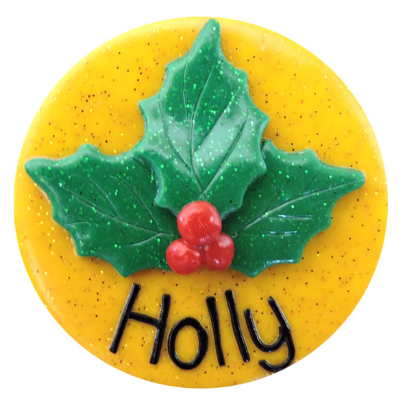 Holly - Christmas Badge