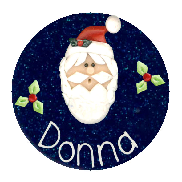 Santa C - Christmas Badge