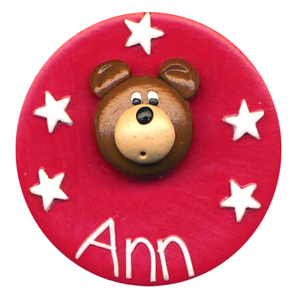 Teddy Face - Animal Badge